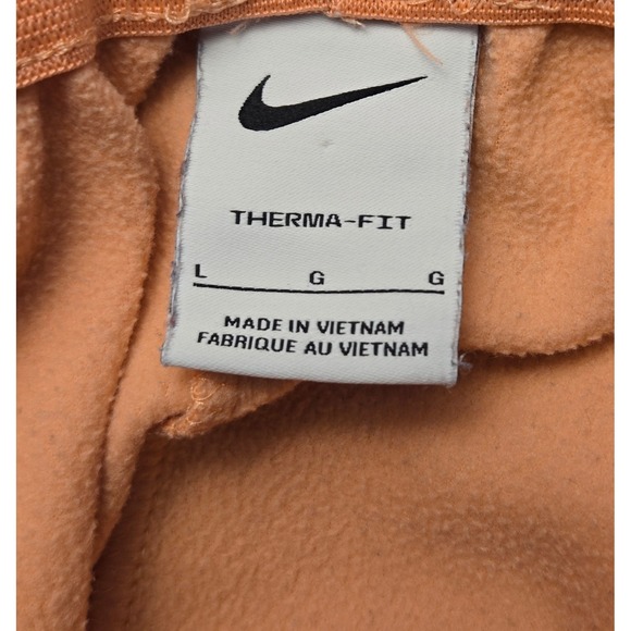 Nike Therma Fit Color Block Joggers Orange Black Men's Size L DA6368 693 - Picture 9 of 13